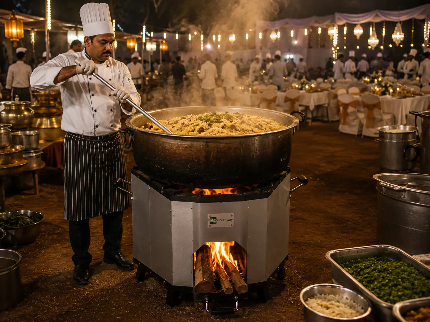 Heavy-Duty Catering Chulhas
